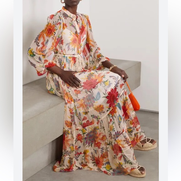 Zimmermann Dresses & Skirts - NEW NWT ZIMMERMANN Belted Tiered Floral Maxi Dress